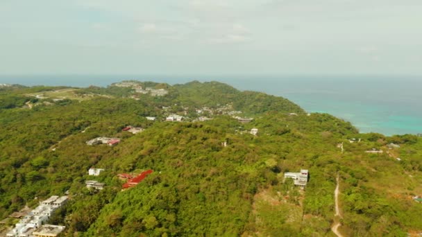 필리핀 , 호텔 이 있는 보르 카이 섬. — 비디오