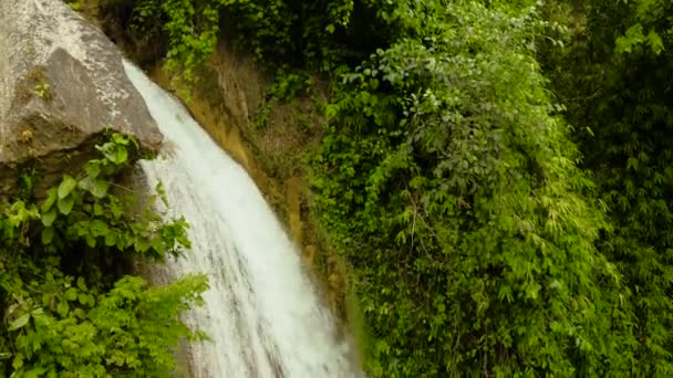Hermosa cascada tropical Filipinas, Cebú — Vídeo de stock