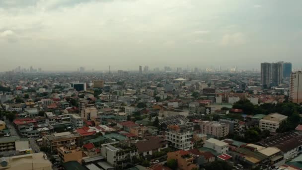 Manila şehri, Filipinlerin başkenti.. — Stok video