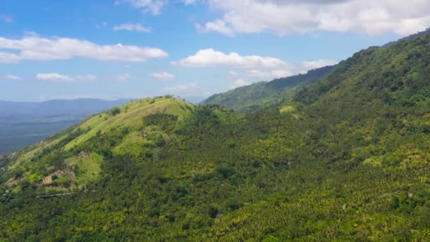 Гори з тропічним лісом. Філіппіни, Мінданао — стокове відео