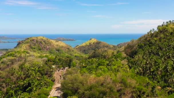 Montanhas com floresta tropical. Filipinas, Mindanao — Vídeo de Stock
