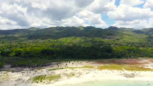 有热带植被的丘陵和山脉。Bohol，菲律宾. — 图库视频影像