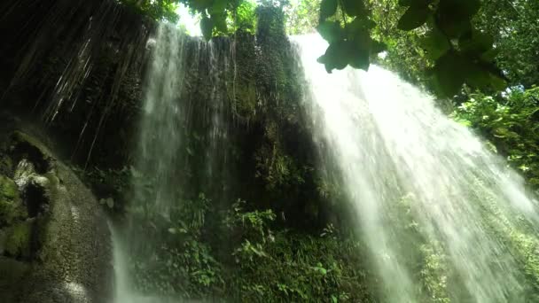 Hermosa cascada tropical. Kawasan Falls, Bohol, Filipinas. — Vídeos de Stock