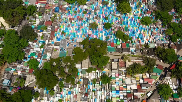 Manila North Cemetery vista aérea. — Fotografia de Stock
