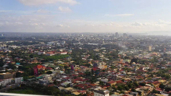 Flygfoto över Davao City. — Stockfoto