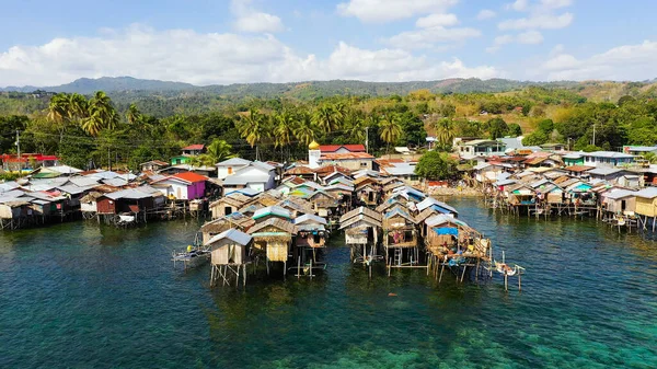 Fishing village in the Philippines. Mindanao — Stock Image Fishing village in the Philippines. Mindanao Stock Photo