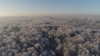 Kırsal kesimde kış manzarası
