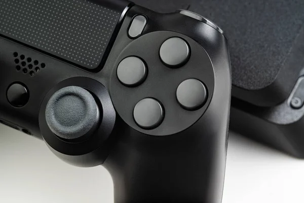 Closeup photo of video game console gamepad joystick controller. — Stock Photo, Image