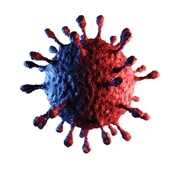 3D tehlikeli koronavirüs çizimi Sars Mers COVID-19 enfeksiyon tıbbi illüstrasyon. Solunum virüsü salgını 2020.