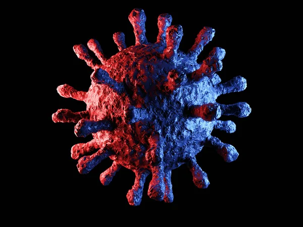 3d rendering of Dangerous coronavirus Sars Mers COVID-19 infezione illustrazione medica. Pandemia virale respiratoria 2020. — Foto Stock