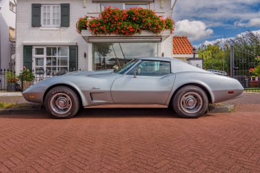 Chevrolet Corvette Stingray Classic Car at National Oldtimer Day in the Netherlands