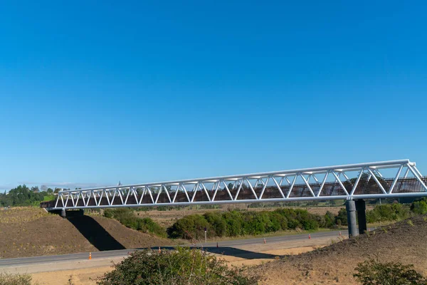 Tauranga Neuseeland August 2018 Weiße Stahlbrücke Takatimu Drive Overbridge Ist — Stockfoto