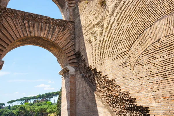 Murs Briques Rouges Colosseum Arcade Montrant Les Motifs Maçonnerie Brique — Photo