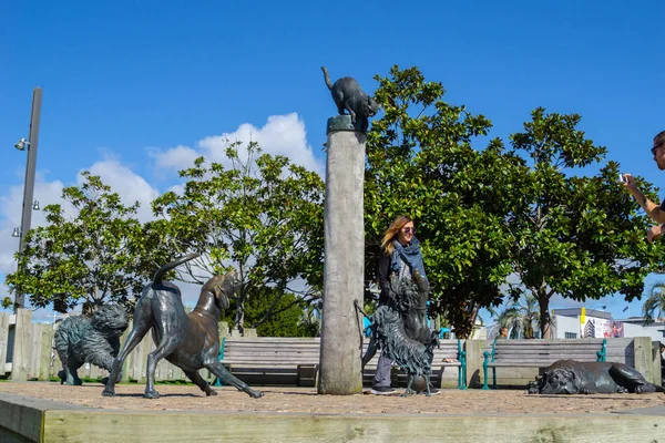 Tauranga New Zealand September 2018 Die Menschen Genießen Fiktive Figuren — Stockfoto