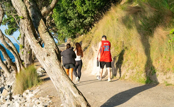 Tauranga Nueva Zelanda Enero 2019 Gente Camina Por Pista Base — Foto de Stock