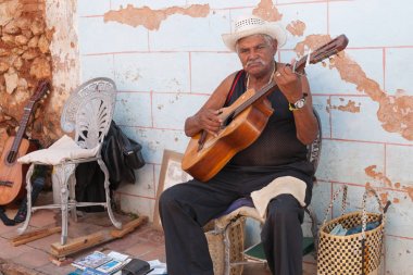 Musician with guitar 