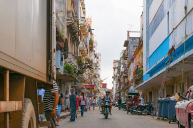 Meşgul üçüncü dünya şehir caddesi
