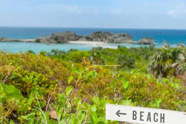 Bella spiaggia dell'isola dei Caraibi — Foto Stock