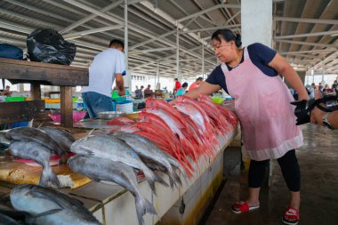 Kota Kinabalu ıslak veya balık pazarı