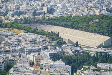 Lycabettus Dağı'nın en iyi lerinden Atina'nın şehir manzarası