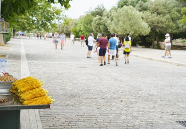 Promenade around base and to acropolis Athens