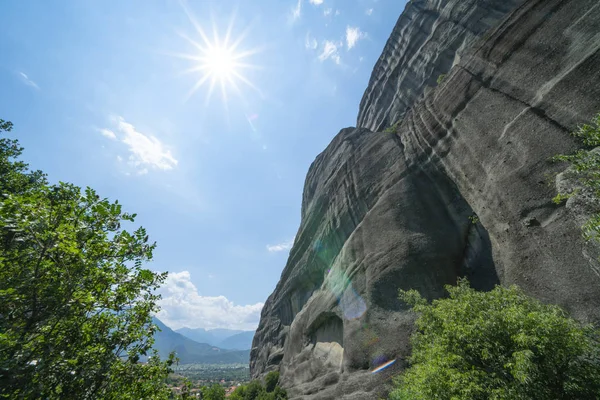 Geologie a obrovské skály Meteory. — Stock fotografie