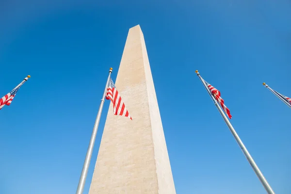 Monumento Washington Obelisco Alto National Mall Washington Conmemorando George Washington — Foto de Stock