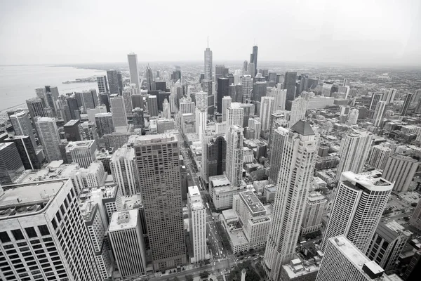 Воздушные Здания Деловой Архитектуры Городского Пейзажа Чикаго Иллинойс Сша — стоковое фото