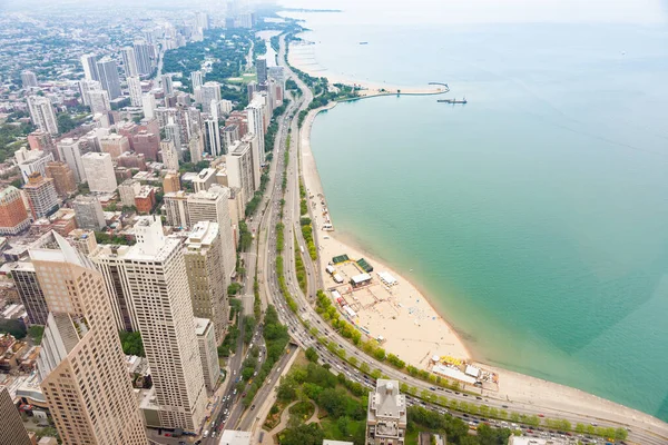 Озеро Береговая Линия Вокруг Архитектуры Городского Пейзажа Чикаго Иллинойс Сша — стоковое фото