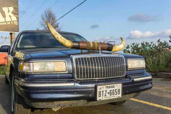 Amarillo Usa Septiembre 2015 Frente Lincoln Coche Con Lagrama Caráctica — Foto de Stock