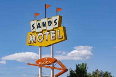 ABD - 20 Eylül 2015; Sands Motel, ABD 'nin New Mexico eyaletinde 66.