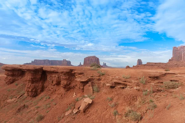 Monument Valley Imposant Des Structures Rocheuses Affleurements Rocheux Géologiques Utah — Photo