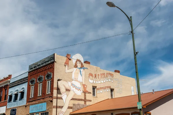Нью Мексико Сша Вересня 2015 Будинки Підписи Лас Вегасі Трасі — стокове фото