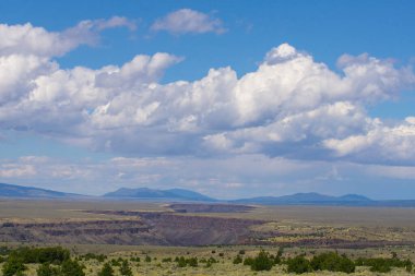 Rio Grande nehri ve manzarası, New Mexico, ABD.