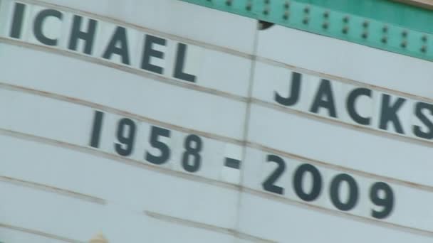 Michael Jackson 1958-2009"" — Vídeo de Stock