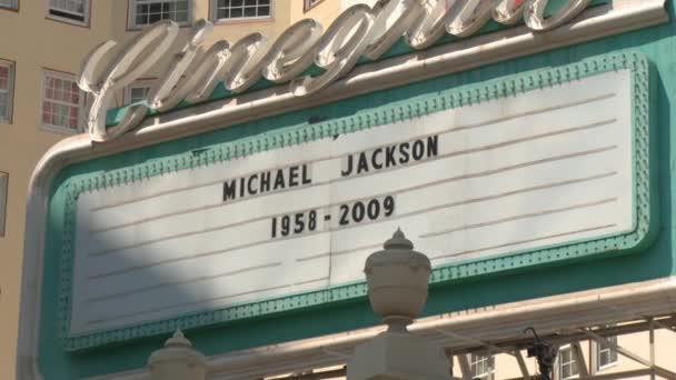 Rip "迈克尔·杰克逊" 致敬 — 图库视频影像