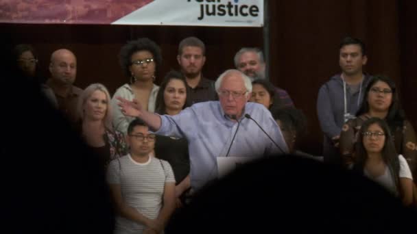 Bernie Sanders Spricht Darüber Wie Sich Geringfügige Vergehen Auf Jugendliche — Stockvideo