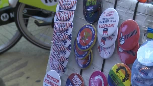 Merchandise Sale June 2Nd 2018 Rally Justice Downtown Los Angeles — Stock Video