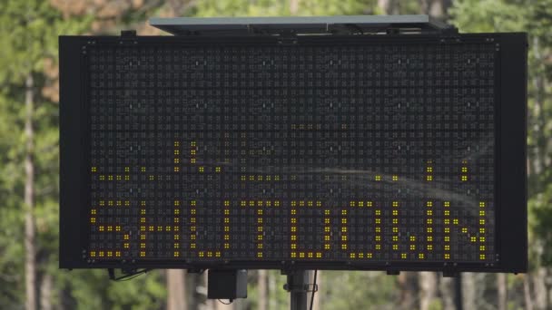 Extreme Nahaufnahme Eines Warnschildes Vor Dem Yosemite Nationalpark Tage Des — Stockvideo