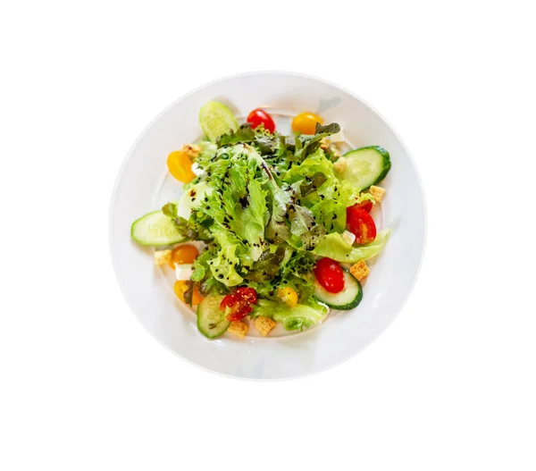 Salad Dish Isolated White Background Clipping Path — Stock Photo, Image