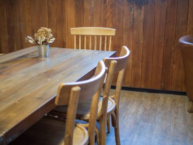 Rahat ev dekorasyon boş ahşap tablo