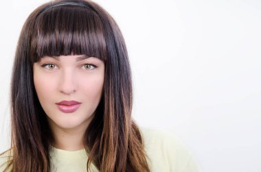 akan ile bir kız portre saç