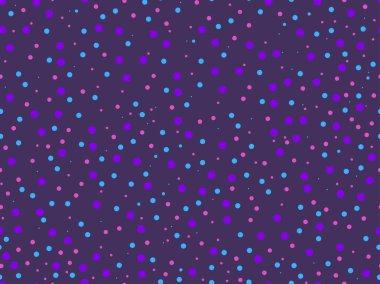 Mor bir arka plan üzerinde renkli daireler ile sorunsuz kuvvetler. Vektör çizim