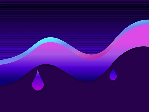 Flüssige Welle Violette Farbe Moderner Trendhintergrund Vektorillustration — Stockvektor