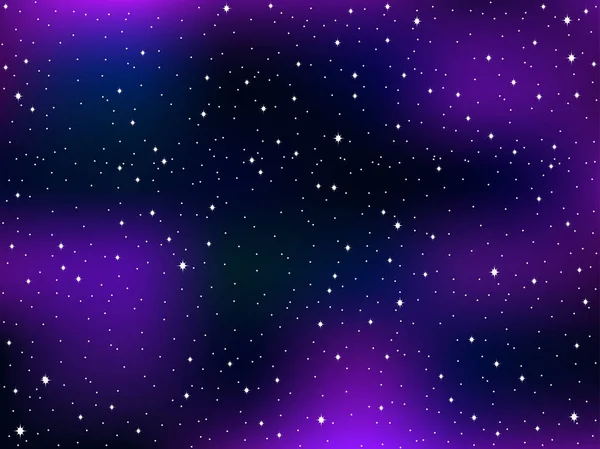 Звёздное Небо Фон Космической Звезды Туманность Млечный Путь Векторная Иллюстрация — стоковый вектор