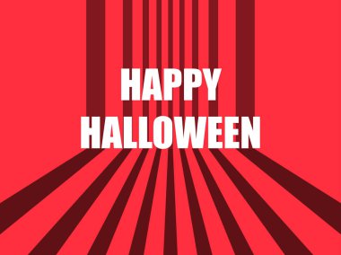 Mutlu Cadılar Bayramı Ekim 31. korku retro arka plan çizgili. Vektör çizim