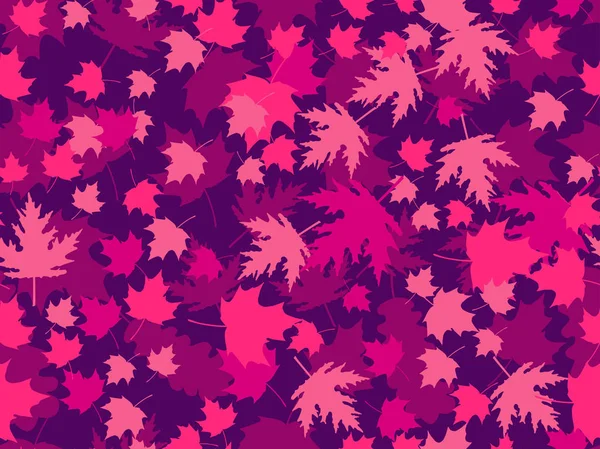 紅葉のシームレス パターン カシの葉 もみじ 感謝祭の日 ベクトル図 — ストックベクタ