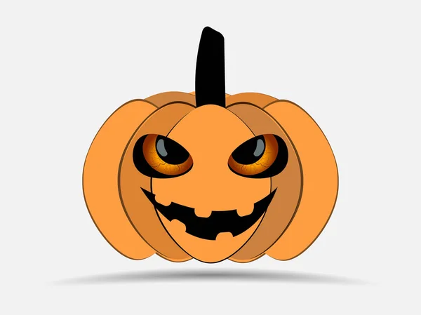 Feliz Halloween Calabaza Aislada Sobre Fondo Blanco Jack Linterna Icono — Vector de stock
