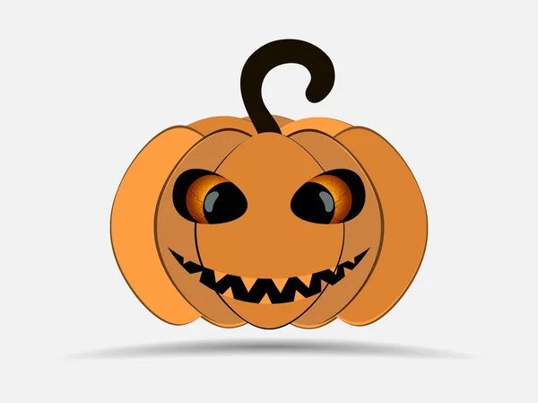 Feliz Halloween Calabaza Aislada Sobre Fondo Blanco Jack Linterna Icono — Vector de stock