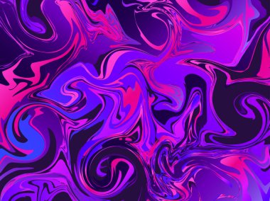 Sıvı soyut renkli gradyan şekilleri, mermer doku. Menekşe rengi. Vektör çizim